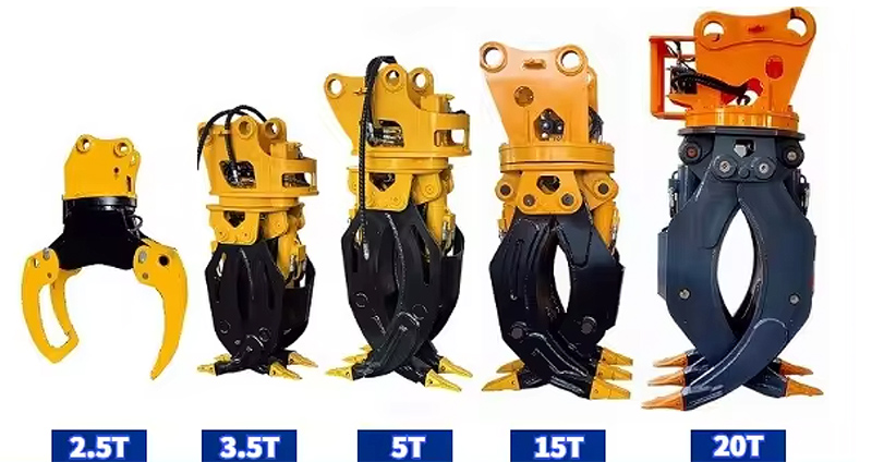 Double Cylinders Hydraulic Grapple