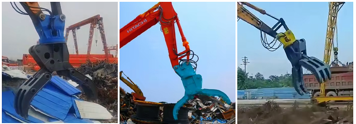 Application Realistic Photos of Single cylinder steel grapple 